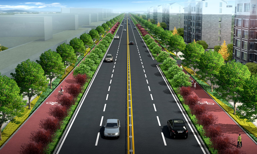 合肥美科公馆项目市政道路工程-市政设计
